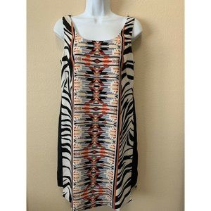 Vince Camuto Sleeveless Sheath Dress Size 6 Aztec tribal